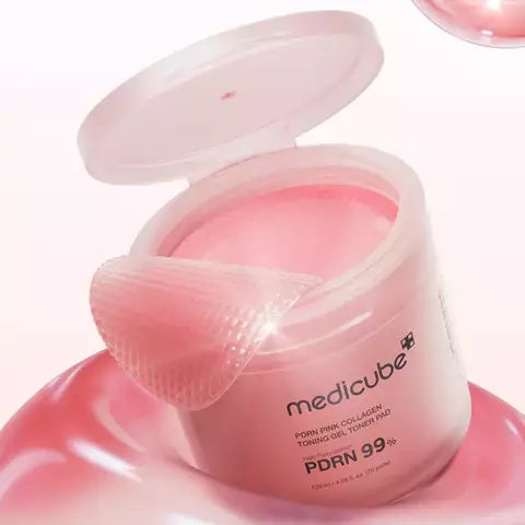 MEDICUBE - PDRN PINK COLLAGEN TONING GEL TONER PAD, 70ea