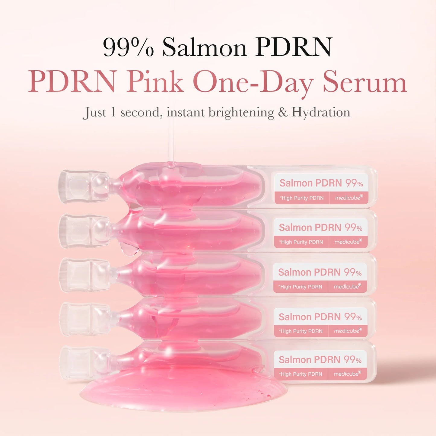 MEDICUBE - PDRN PINK ONE DAY SERUM, 10 pzas