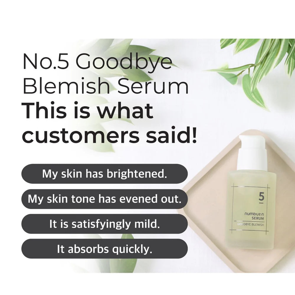NUMBUZIN -Suero No.5 Goodbye Blemish, 50ml