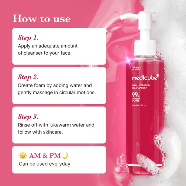 MEDICUBE - PDRN HYDRATING GEL CLEANSER 200ml