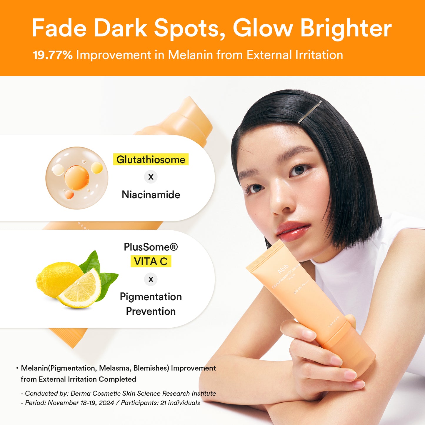 ABIB - Protector Solar Tonficante Glutatiosoma CC SPF 50+ PA++++, 50ml