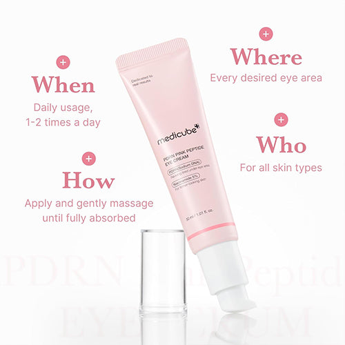 MEDICUBE - PDRN PINK PEPTIDE EYE SERUM, 30ml