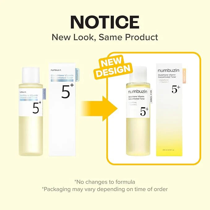 NUMBUZIN - No.5+ Glutathione Vitamin Concentrated Toner 200ml