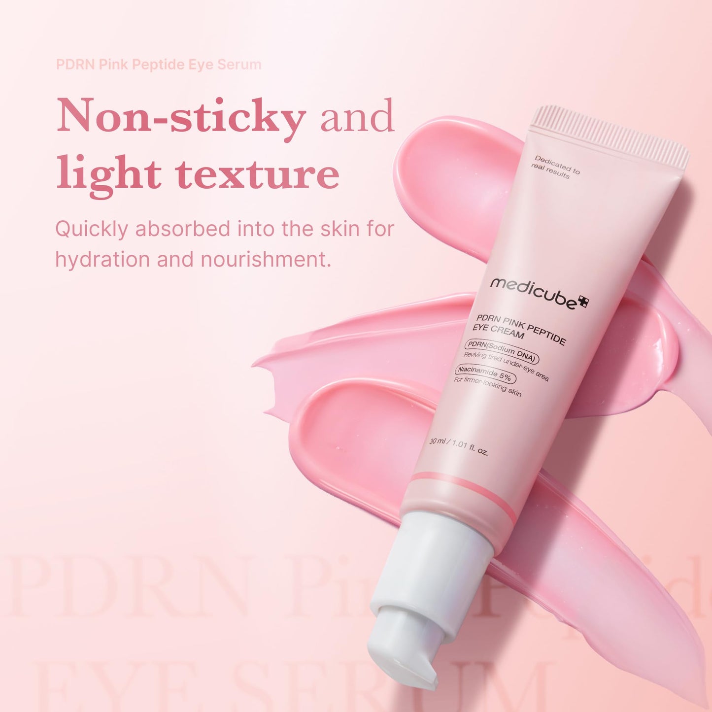 MEDICUBE - PDRN PINK PEPTIDE EYE SERUM, 30ml
