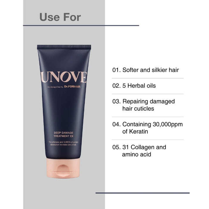 UNOVE - Deep Damage Treatment EX Tender Bloom 207ml + 100ml gift