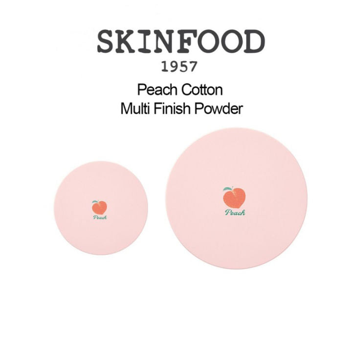 SKINFOOD - Polvo Mineral Peach Cotton Multi Finish Powder, 5 gr (pequeño)