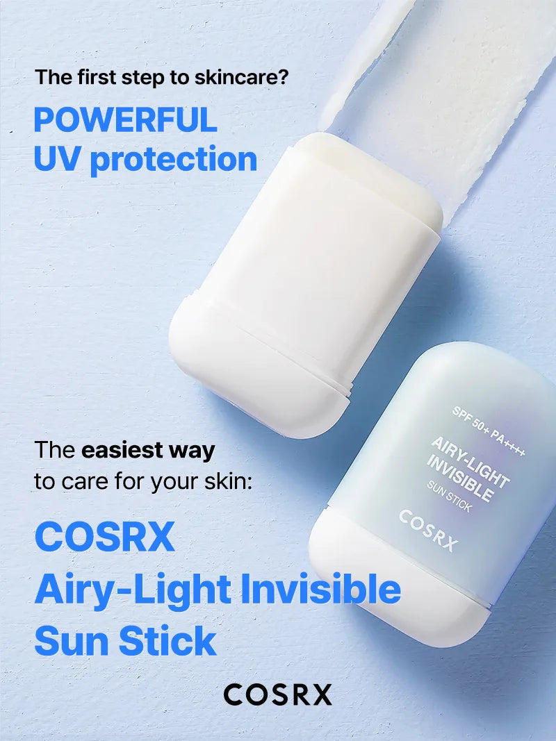 COSRX - Airy Light Invisible Sun Stick SPF 50 PA ++++ 19g