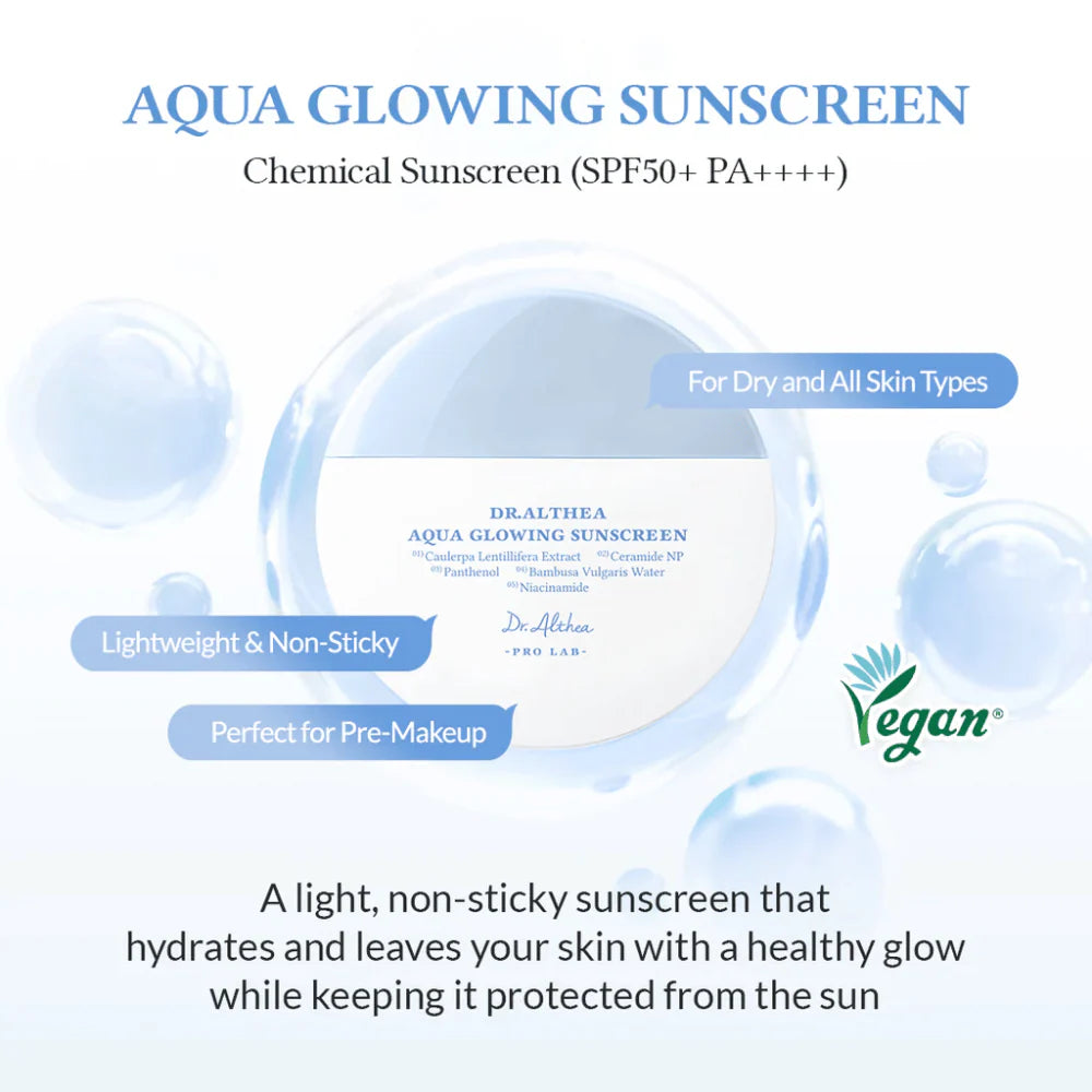 DR ALTHEA - Aqua Glowing Sunscreen SPF50+ PA++++, 45ml