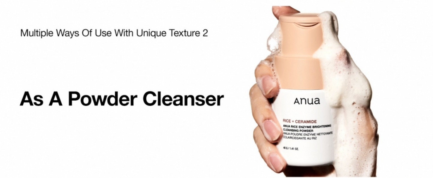 ANUA - RICE ENZYME BRIGHTENING CLEANSING POWDER 40g