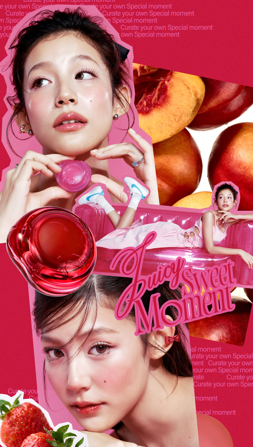 FWEE - Lip&Cheek Glowy Jelly Pot JM02 Berry Jam 4g + LLAVERO