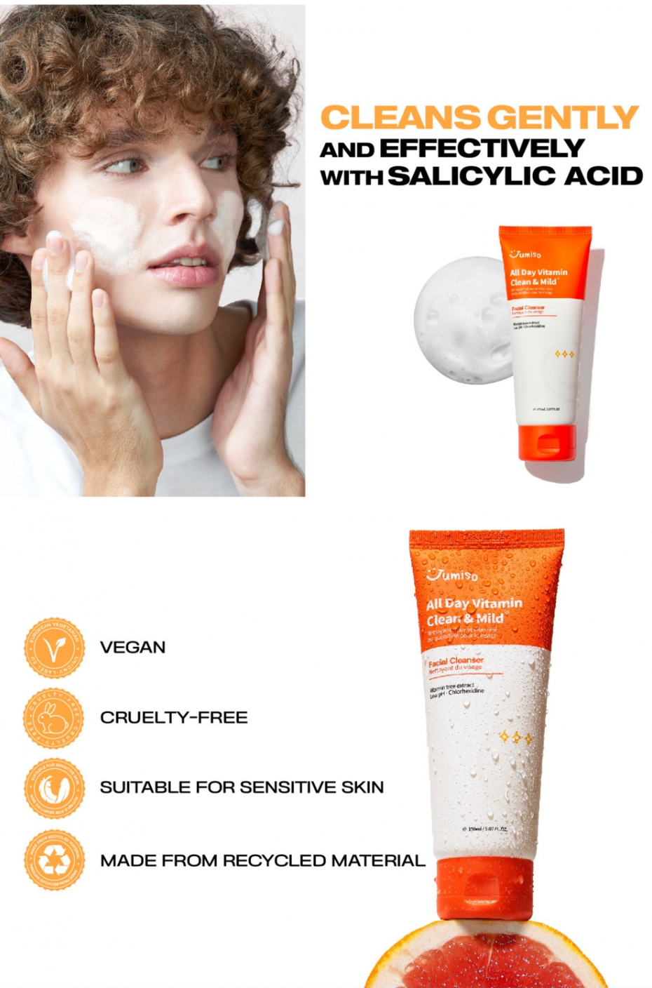 JUMISO - All day Vitamin Clean&Mild Facial Cleanser 150ml