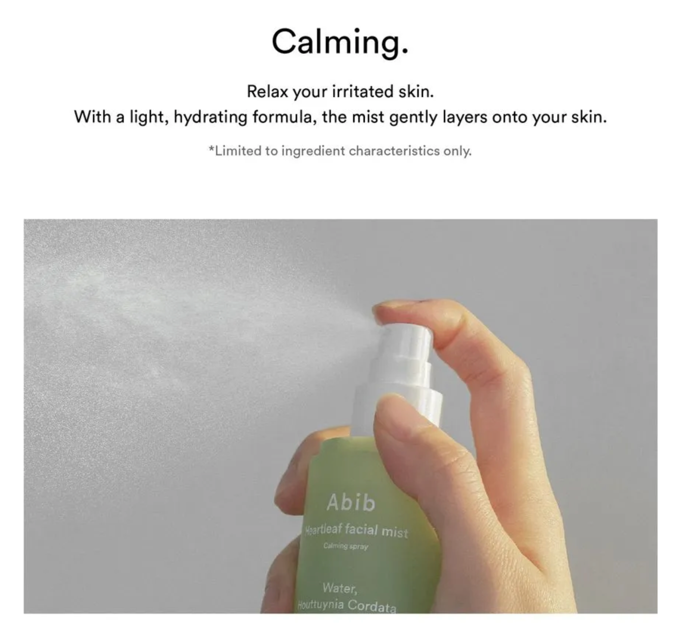 ABIB - Spray Calmante Heartleaf, 150 ml + Refill 150 ml