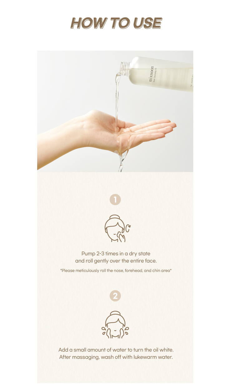 MIXSOON - Limpiador Base Aceite (Bean Cleansing Oil), 195 ml