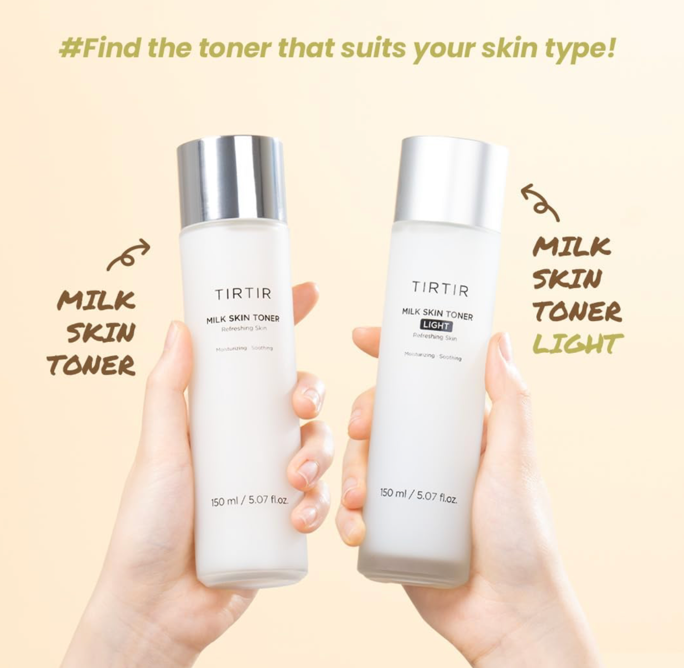 TIRTIR - MILK SKIN TONER LIGHT 150ML