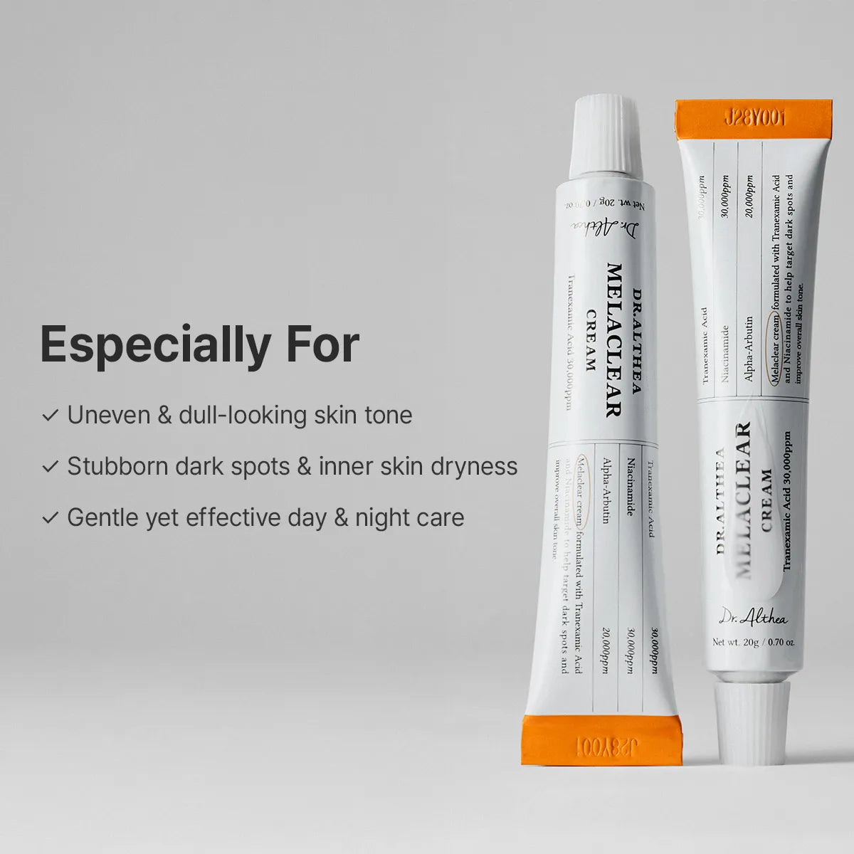 DR ALTHEA - Melaclear Cream 20g | Crema Coreana Antimanchas e Iluminadora con Niacinamida
