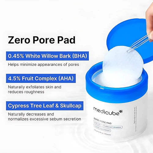 MEDICUBE - TONER PADS ZERO PORE PAD 2.0 (70pcs)