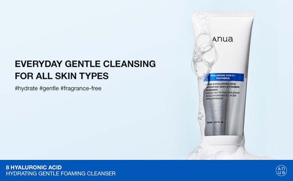 ANUA - 8 HYALURONIC ACID HYDRATING GENTLE FOAMING CLEANSER 150ml