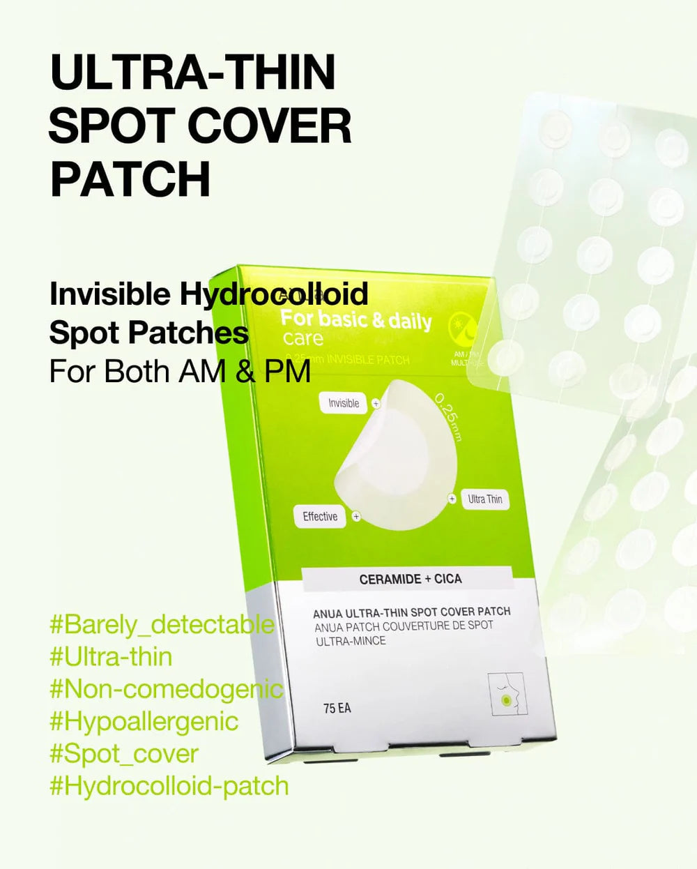 ANUA - ULTRA THIN SPOT COVER PATCH 75EA