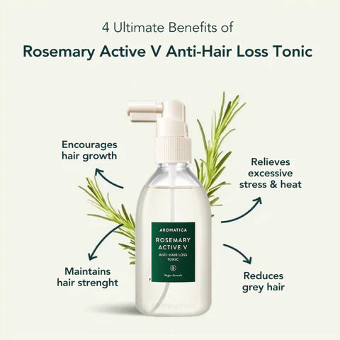 Aromatica - Rosemary Active V Anti-Hair Loss Tonic, 100ml