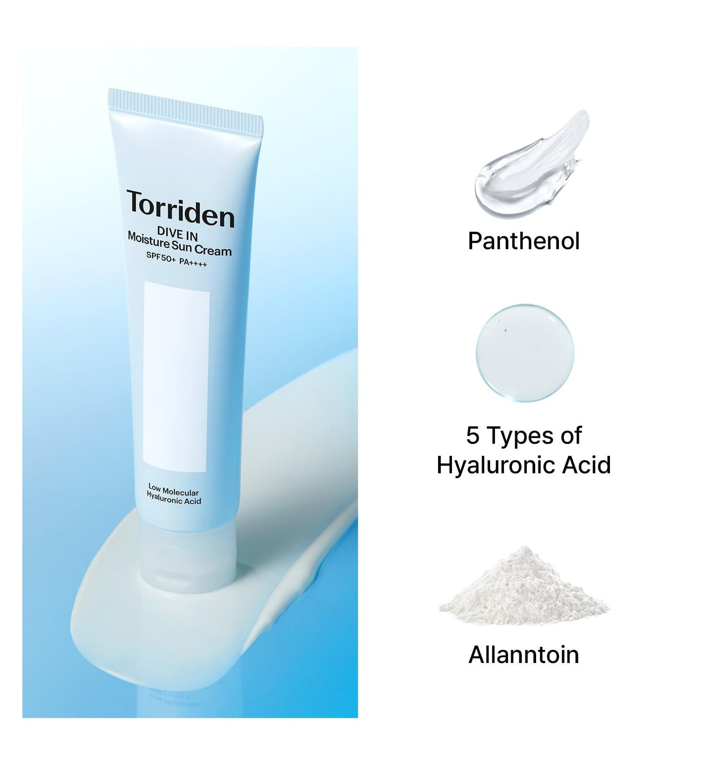 TORRIDEN - Protector Solar DIVE-IN Watery Moisture SPF50+ PA++++, 60ml