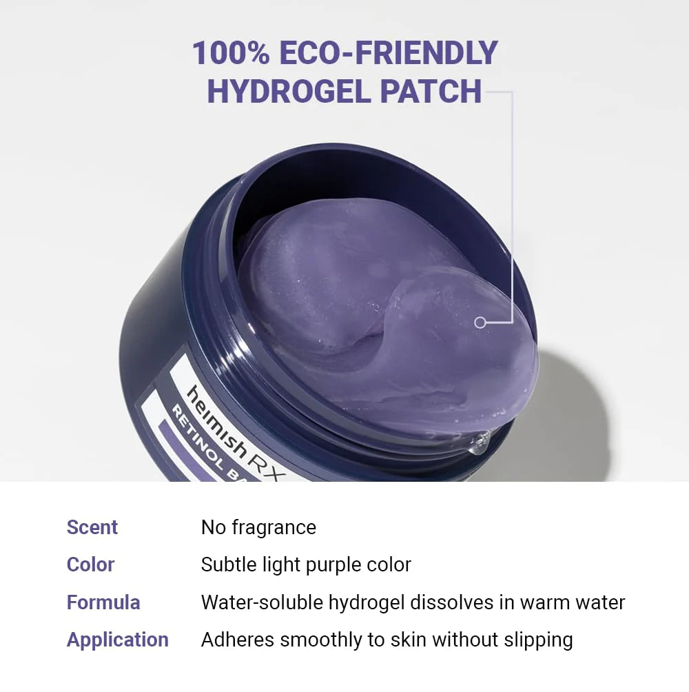 HEIMISH - RX RETINOL BAKUCHIOL HYDROGEL EYE PATCH, 60 pzas