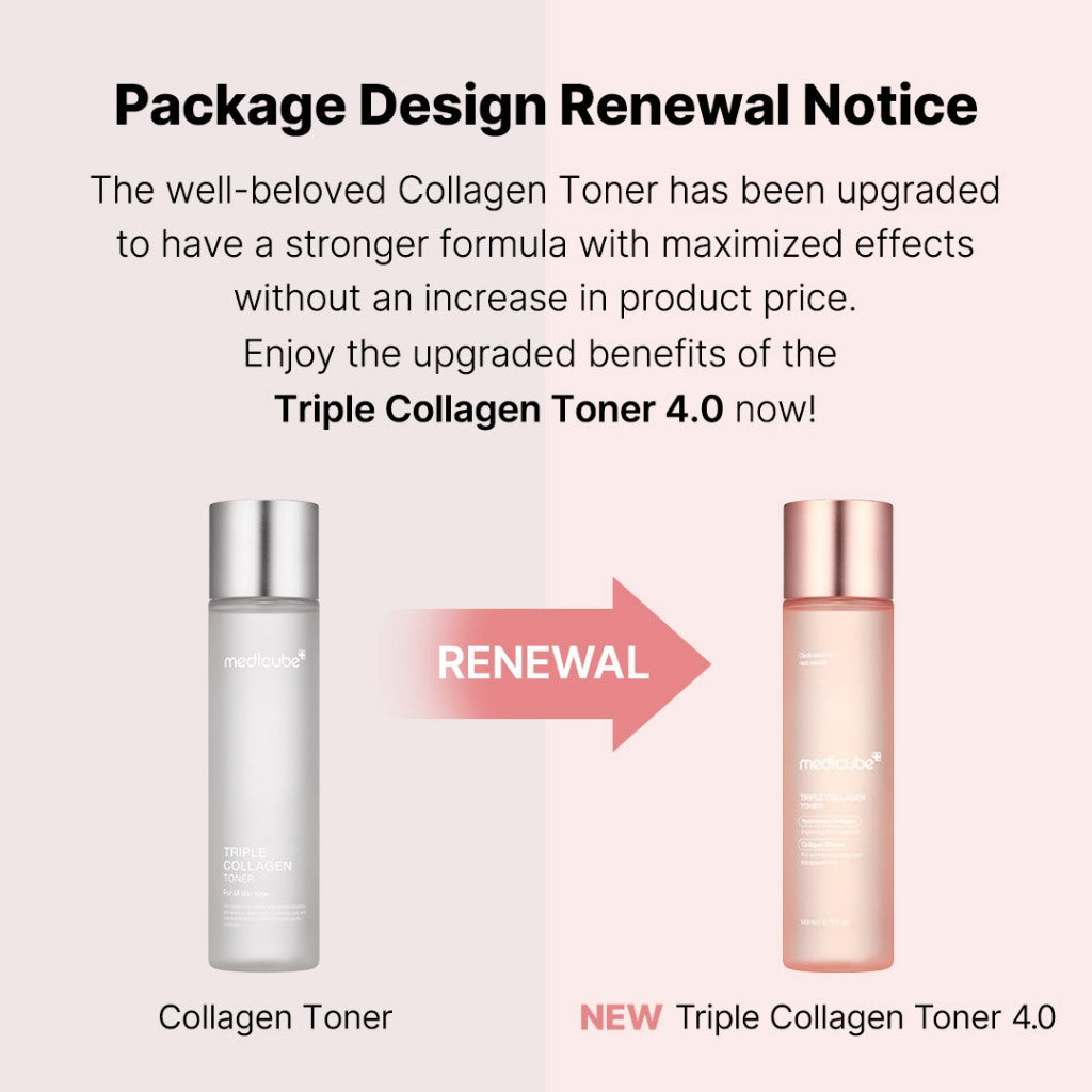 MEDICUBE - TRIPLE COLLAGEN TONER 4.0, 140ml