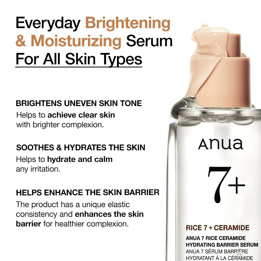 ANUA - RICE 7 CERAMIDE HYDRATING BARRIER SERUM 50ml