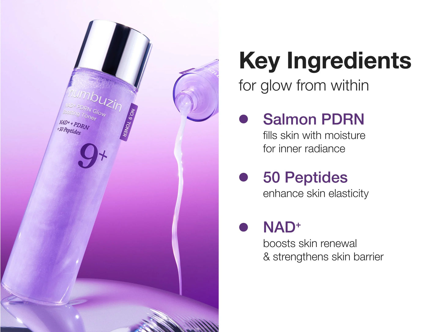 NUMBUZIN - No.9 NAD PDRN Glow Boosting Toner 150ml