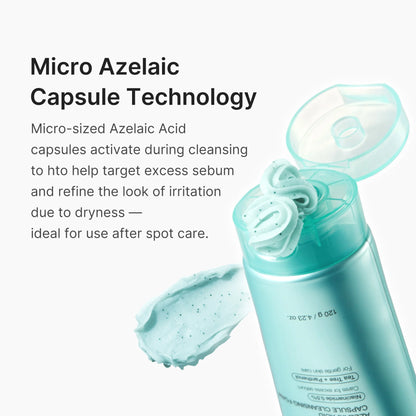 MEDICUBE - Azelaic Acid Capsule Cleansing Foam 120g | Limpiador Coreano para Poros y Sebo