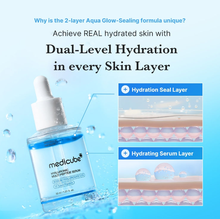 MEDICUBE - HYALURONIC MULTI PEPTIDE SERUM 30ml