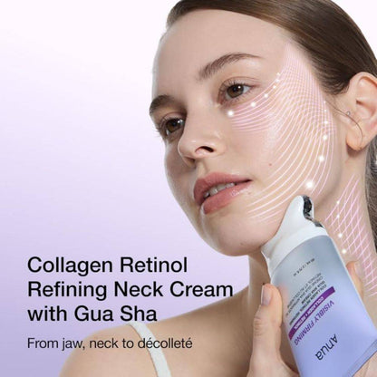 ANUA - Collagen Retinol Refining GuaSha Cream 100ml | Crema Antiedad Coreana con Retinol y Gua Sha