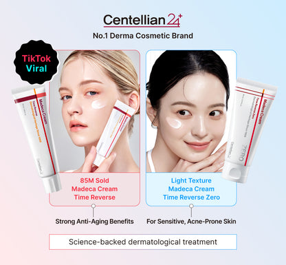 CENTELLIAN24  - Madeca Cream Time Reverse Zero Season 7 | Crema Coreana Antiedad con TECA y Centella Asiática | 80ml