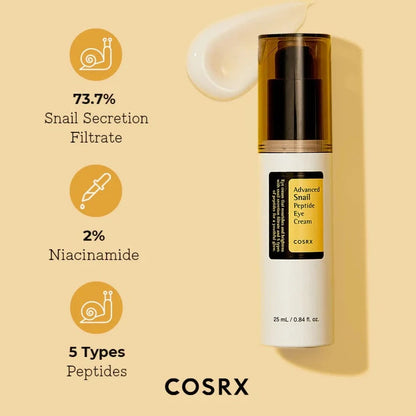 COSRX - Crema para Contorno de Ojos (Advanced Snail Peptide)