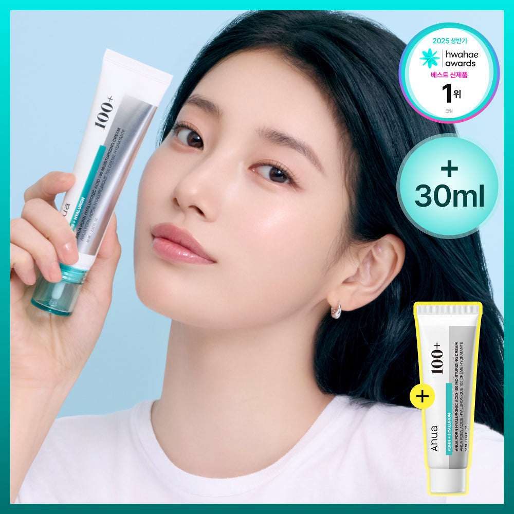 ANUA - PDRN Hyaluronic Acid 100 Moisture Cream | Crema Hidratante con PDRN y Ácido Hialurónico | 60ml + 30ml 1+1