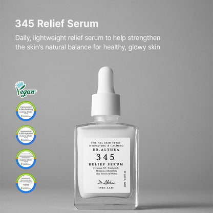 DR ALTHEA - 345 Relief Serum 30ml | Sérum Coreano Reparador e Iluminador para Piel Sensible