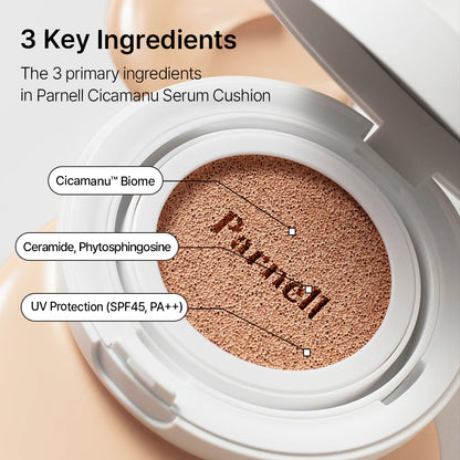 PARNELL - Cicamanu Serum Cushion #23 15g (SPF45 PA++)