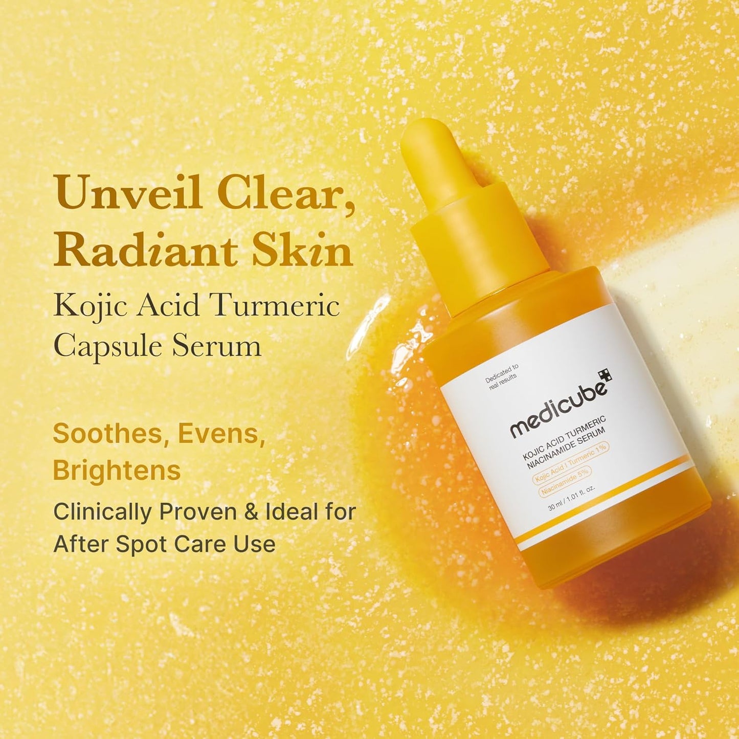 MEDICUBE - KOJIC  ACID TURMERIC NIACINAMIDE SERUM 30ML
