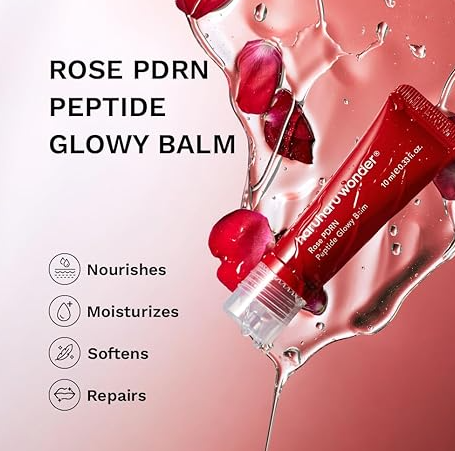 HARUHARU WONDER - Rose PDRN Peptide Glowy Balm | Bálsamo Labial Coreano Hidratante | 10ml