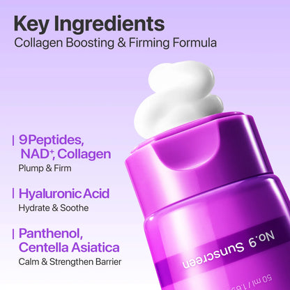 NUMBUZIN - No.9 NAD+ + 9 Peptides BIO Super Defense Glow Sunscreen