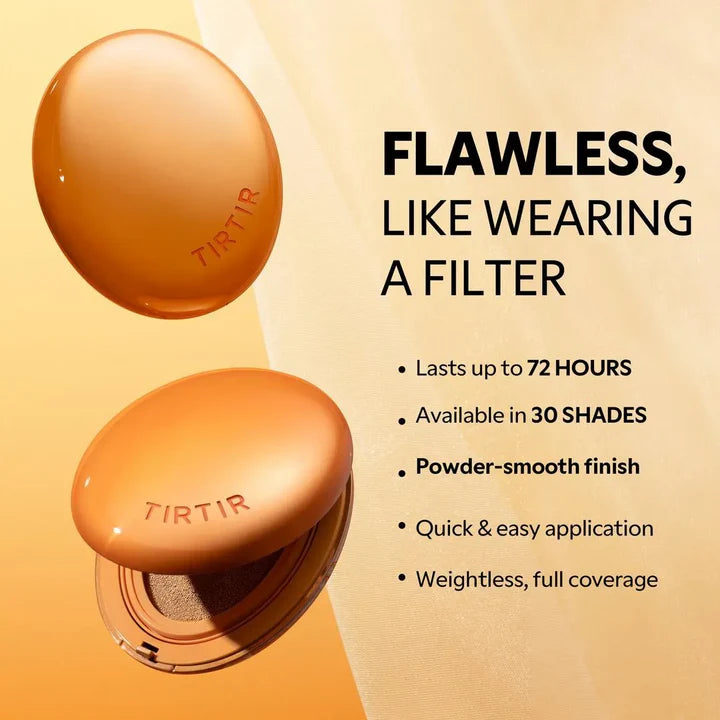 TIRTIR - Mask Fit AI Filter Cushion SPF 30 PA++  Tono:24N Latte **EMPAQUE CON DAÑO**