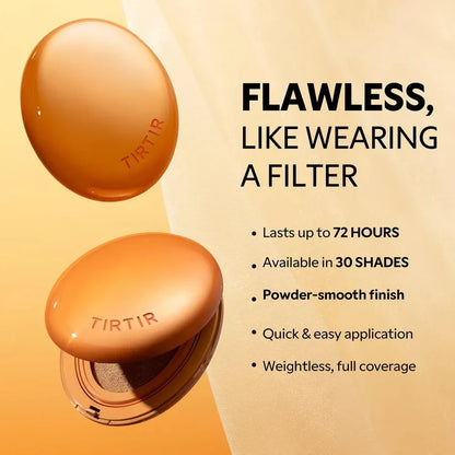 TIRTIR - Mask Fit AI Filter Cushion SPF 30 PA++  Tono:24N Latte **EMPAQUE CON DAÑO**