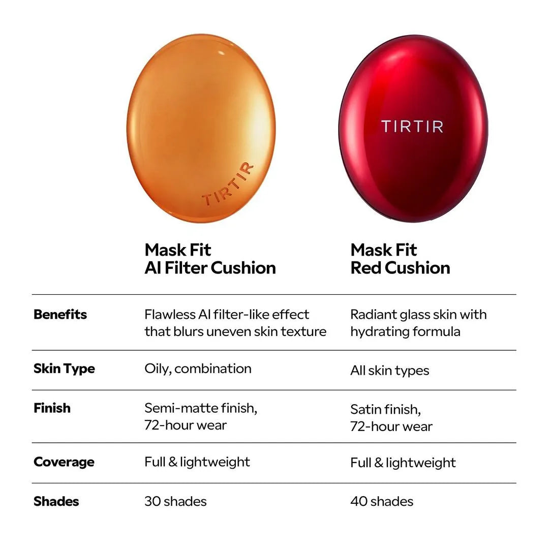 TIRTIR - Mask Fit AI Filter Cushion SPF 30 PA++  Tono:24N Latte **EMPAQUE CON DAÑO**