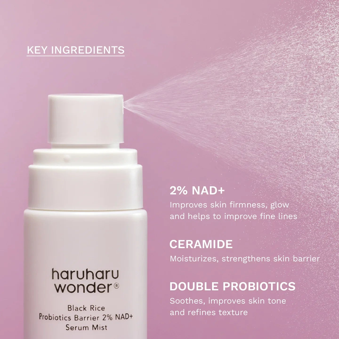 HARUHARU - Black Rice Probiotics Barrier NAD+ Serum Mist 80ml