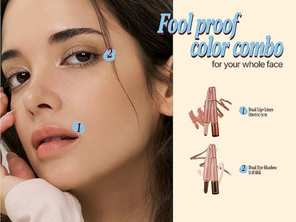 FWEE - LONG-LASTING DUAL COLORING STICK EYE SHADOW 02 SOFT BLINK (1.2g)