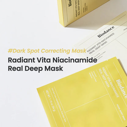 BIODANCE - Radiant Vita Niacinamide Real Deep Mask, 1 pieza