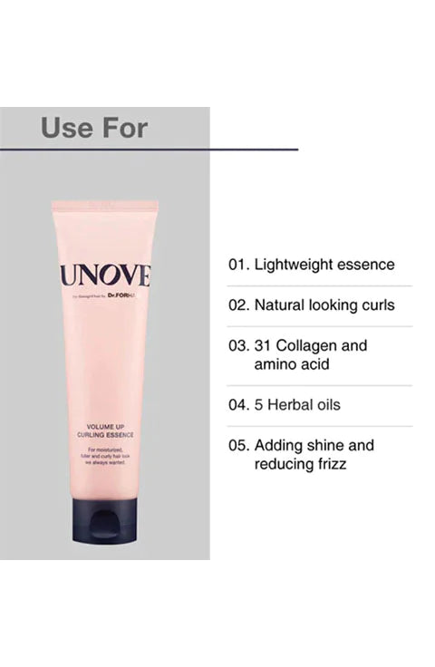 UNOVE - Crema para peinar Volume Up Curling Essence 147ml