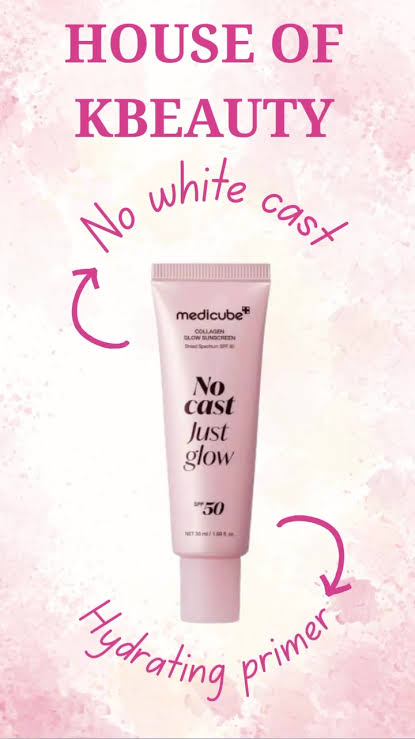 MEDICUBE - Glow Collagen Sunscreen SPF50+ PA++++ 50ml | Protector Solar Coreano Glow con Colágeno
