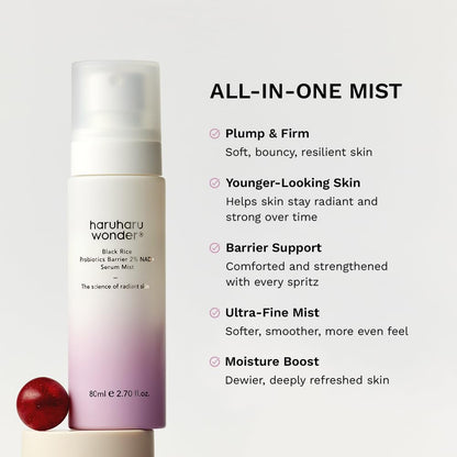 HARUHARU - Black Rice Probiotics Barrier NAD+ Serum Mist 80ml