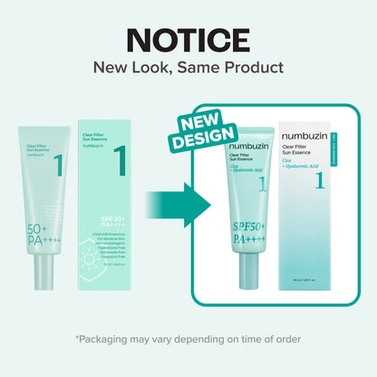 NUMBUZIN - 1+1 Protector Solar SPF50+ PA++++ No.1