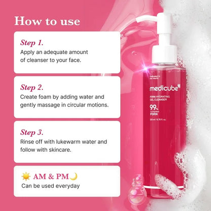 MEDICUBE - PDRN HYDRATING GEL CLEANSER 200ml